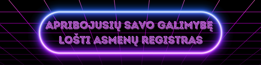 Apribojusių Savo Galimybę Lošti Asmenų Registras